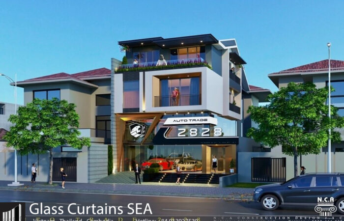 Tổng hợp 20 mẫu cửa kính cho showroom giúp thu hút khách hàng