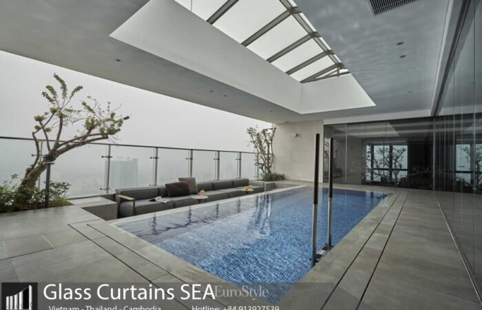 55+ Mẫu cửa kính cường lực không khung bền đẹp, cao cấp