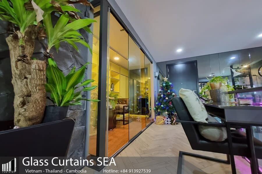 Mẫu vách ngăn phòng khách giúp liên kết và mở rộng không gian Mẫu vách ngăn phòng khách giúp liên kết và mở rộng không gian