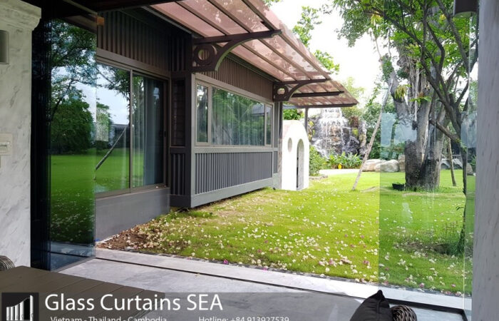 Liên hệ thi công cửa trượt xoay cho không gian biệt thự sang trọng