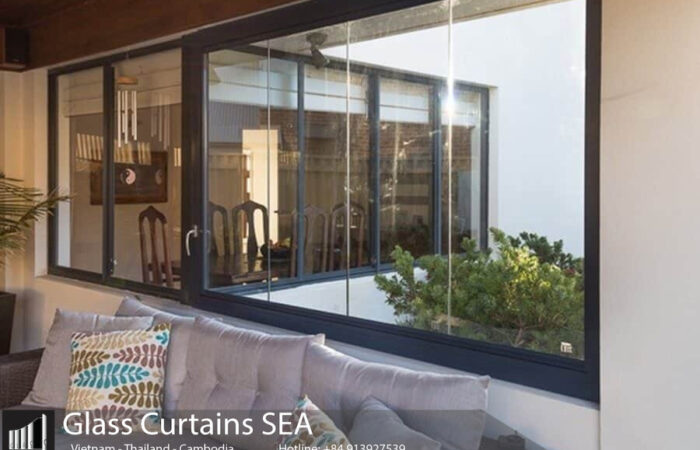 Tổng hợp mẫu cửa sổ kính cường lực không khung được yêu thích 2024