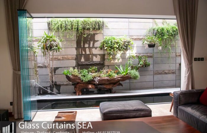 mẫu cửa trượt quay đẹp và sang trọng cho gia chủ