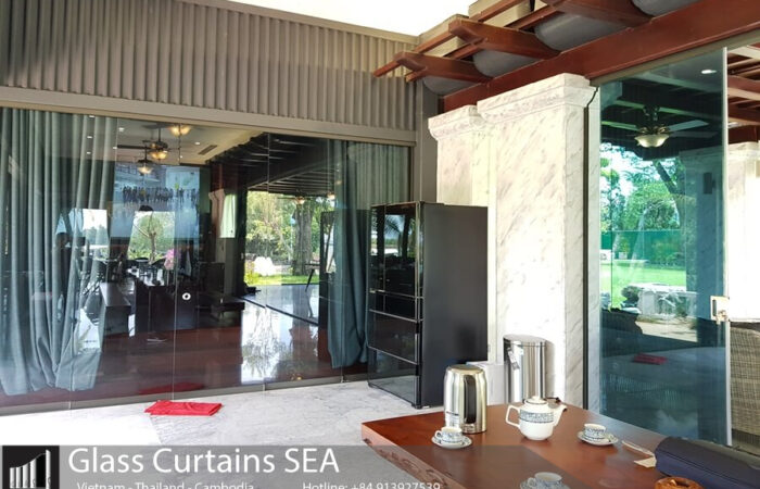 Cửa trượt, cửa lùa 6 cánh hiện đại, sang trọng