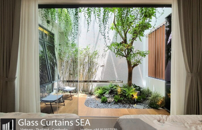 Cửa kính không khung bền vững theo thời gian - Glass Curtains SEA
