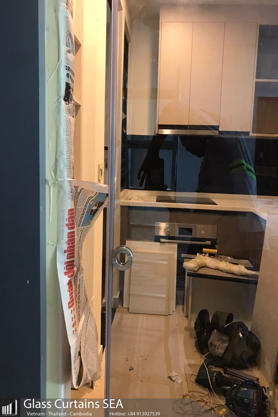 Mẫu cửa lùa 1 cánh đẹp sang trọng