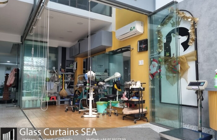 Giải pháp cửa kính tối ưu hóa không gian, Vách kính mở rộng không gian