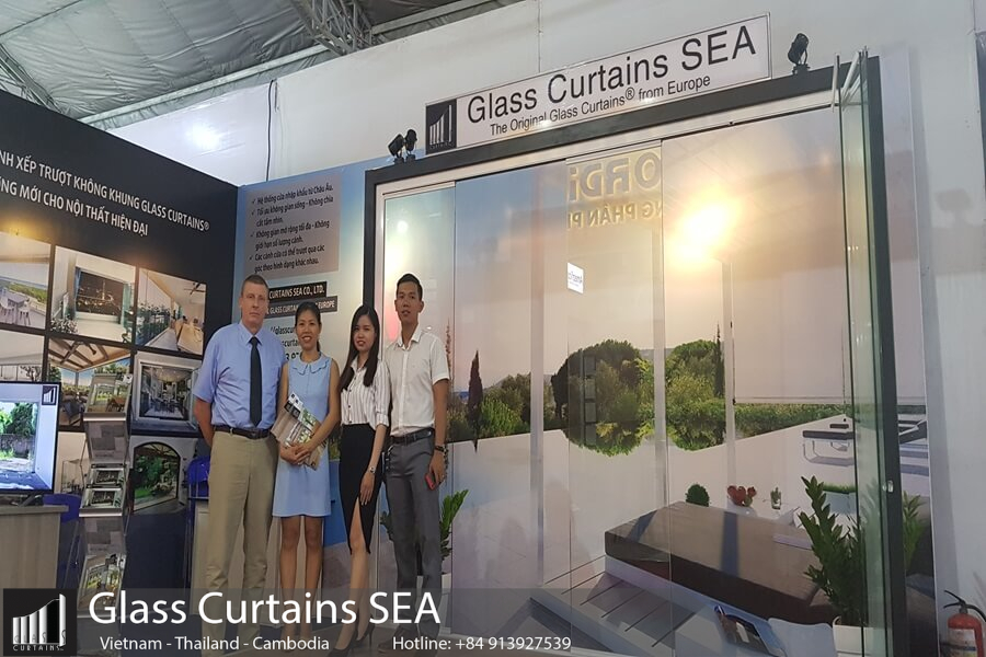 Vách ngăn phòng hiện đại, Glass Curtains SEA thi công