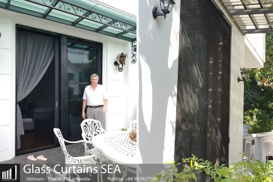 Cửa lưới chống muỗi dạng cuốn lưới đơn