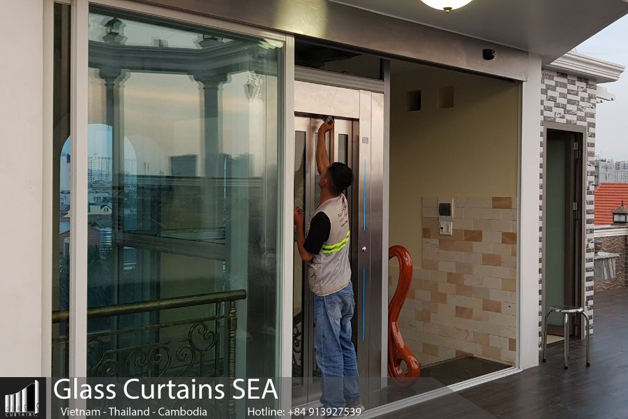 Giải pháp cửa kính hiện đại cho biệt thự Cô Tuyết Quận 2, TP.HCM